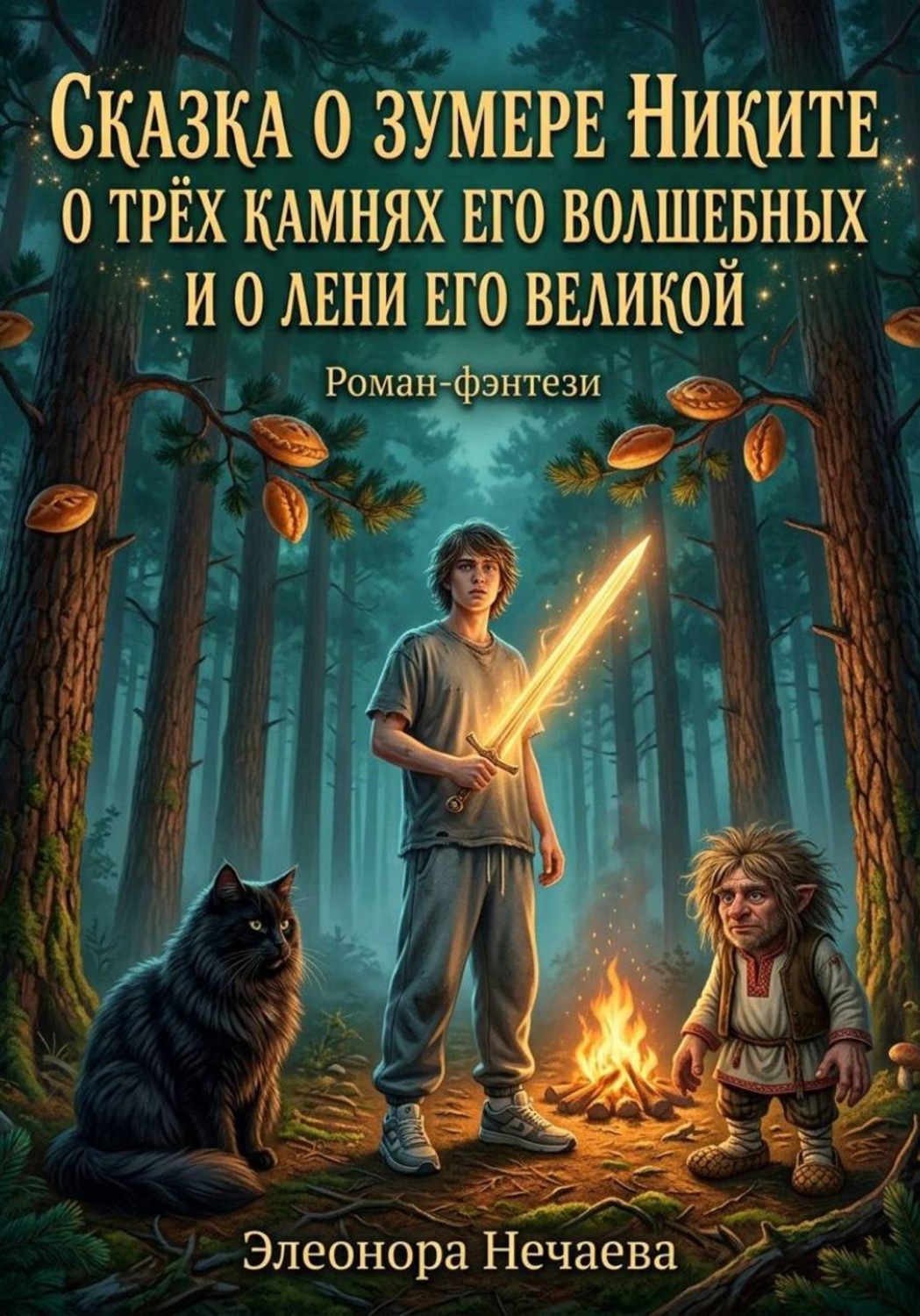 Обложка книги «Сказка о зумере Никите, о трёх камнях его волшебных и о лени его великой»