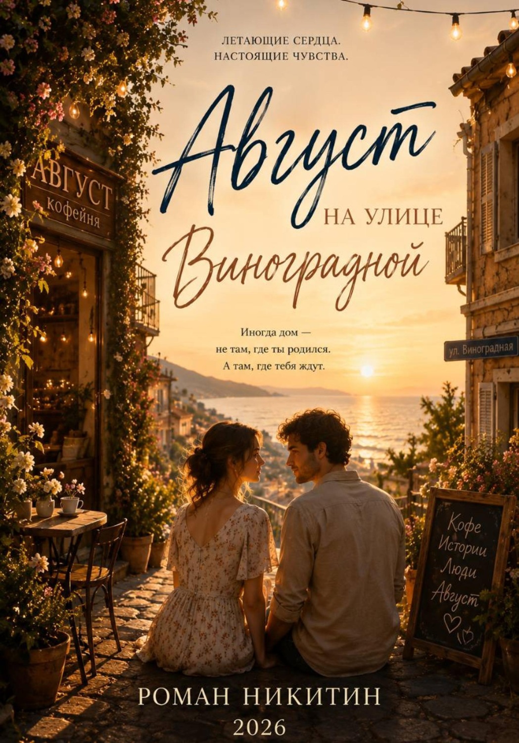Обложка книги «Август на улице Виноградной»