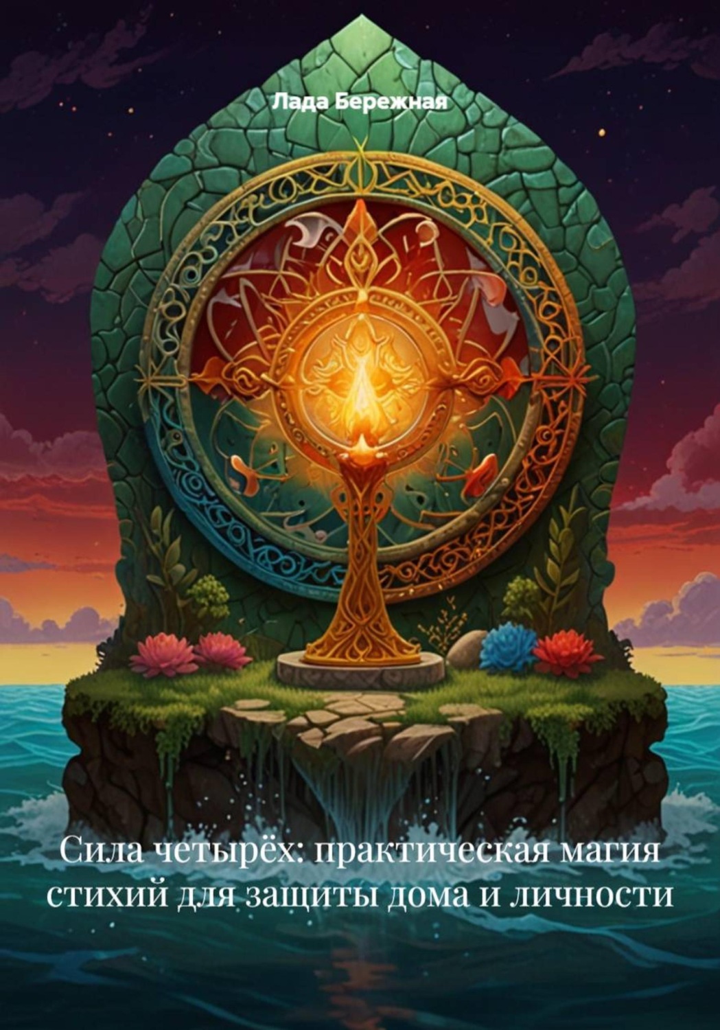Обложка книги «Сила четырёх: практическая магия стихий для защиты дома и личности»