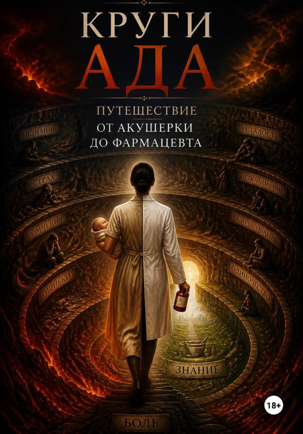 Обложка книги «Круги ада: Путешествие от акушерки до фармацевта»
