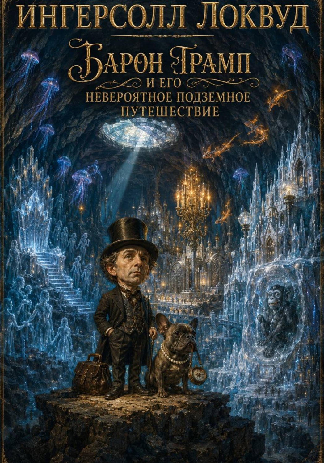 Обложка книги «Барон Трамп и его невероятное подземное путешествие»