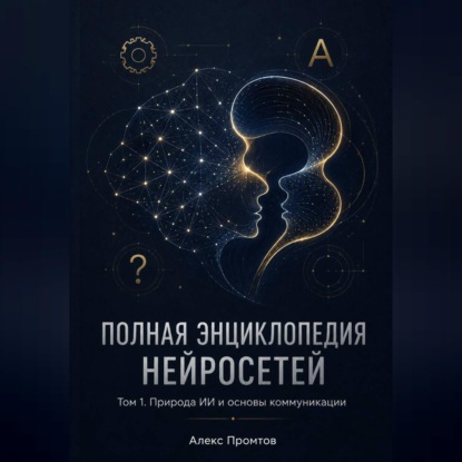 Обложка книги «Полная энциклопедия нейросетей. Том 1. Природа ИИ и основы коммуникации»