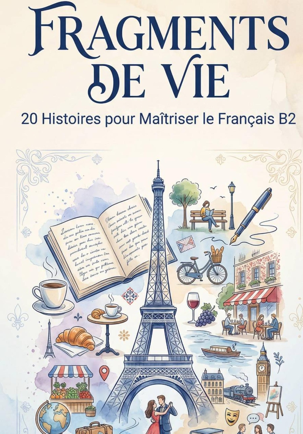 Обложка книги «Fragments de vie: 20 histoires pour maîtriser le français B2»