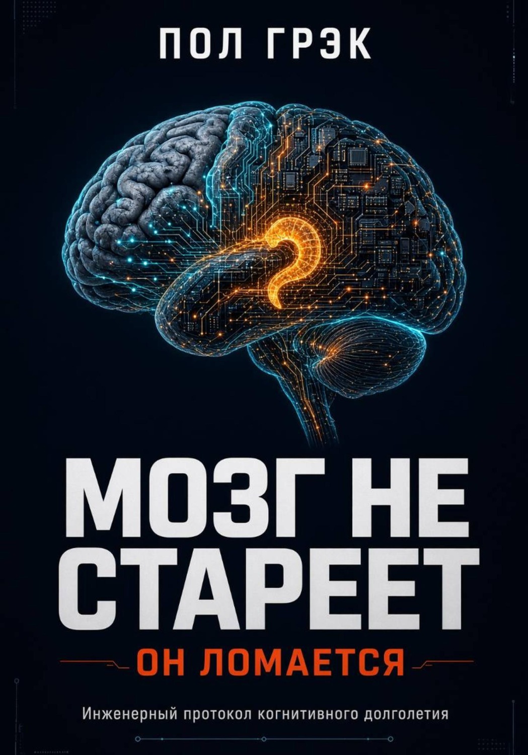 Обложка книги «Мозг не стареет — он ломается. Как предотвратить когнитивный износ и сохранить ясность ума»