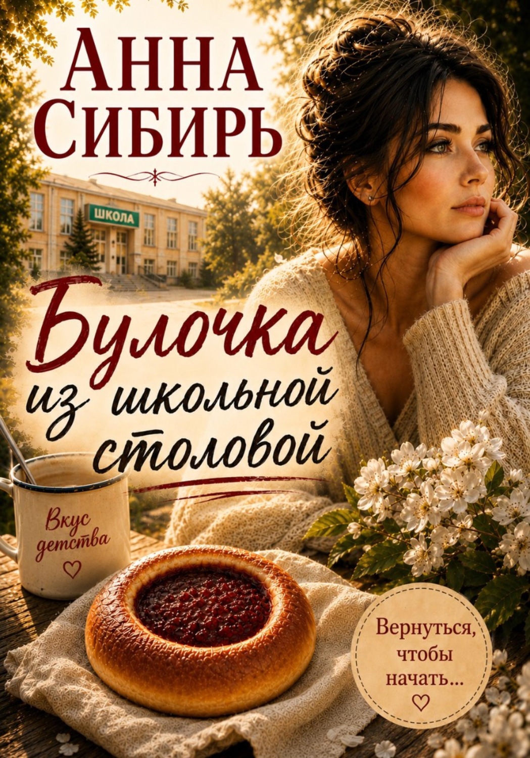 Обложка книги «Булочка из школьной столовой»