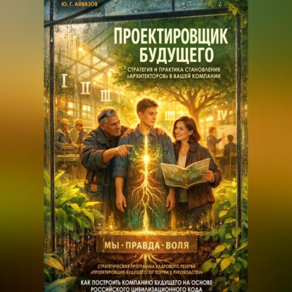Обложка книги «ПРОЕКТИРОВЩИК БУДУЩЕГО: Стратегия и практика становления «Архитекторов» в вашей компании. Стратегическая программа кадрового резерва «Проектировщик будущего: от теории к руководству»»