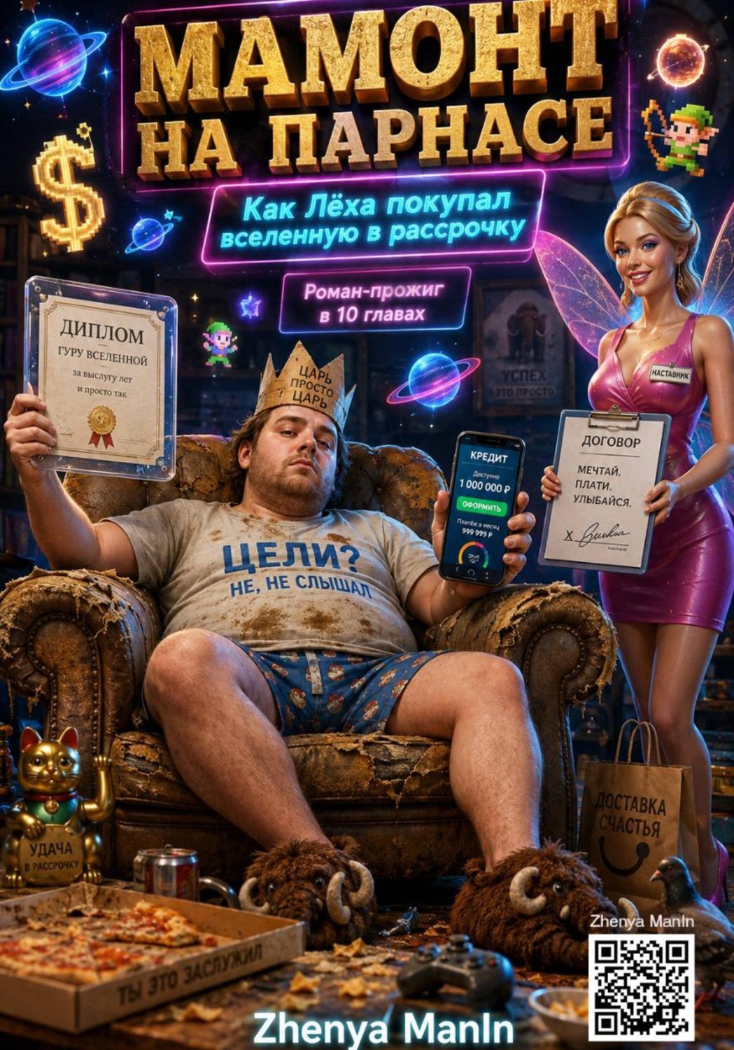 Обложка книги «Мамонт на парнасе. Как Лёха покупал вселенную в рассрочку»