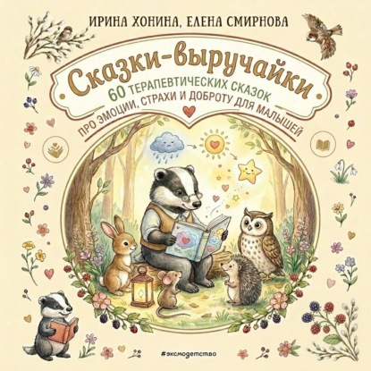 Обложка книги «Сказки-выручайки. 60 Терапевтических сказок про эмоции, страхи и доброту для малышей»