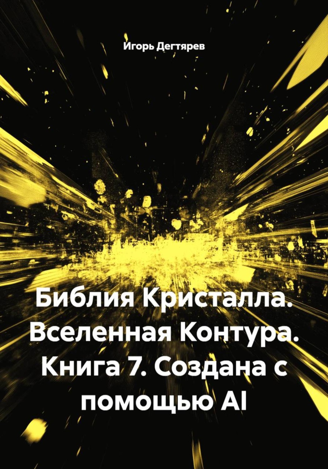 Обложка книги «Библия Кристалла. Вселенная Контура. Книга 7. Создана с помощью AI»