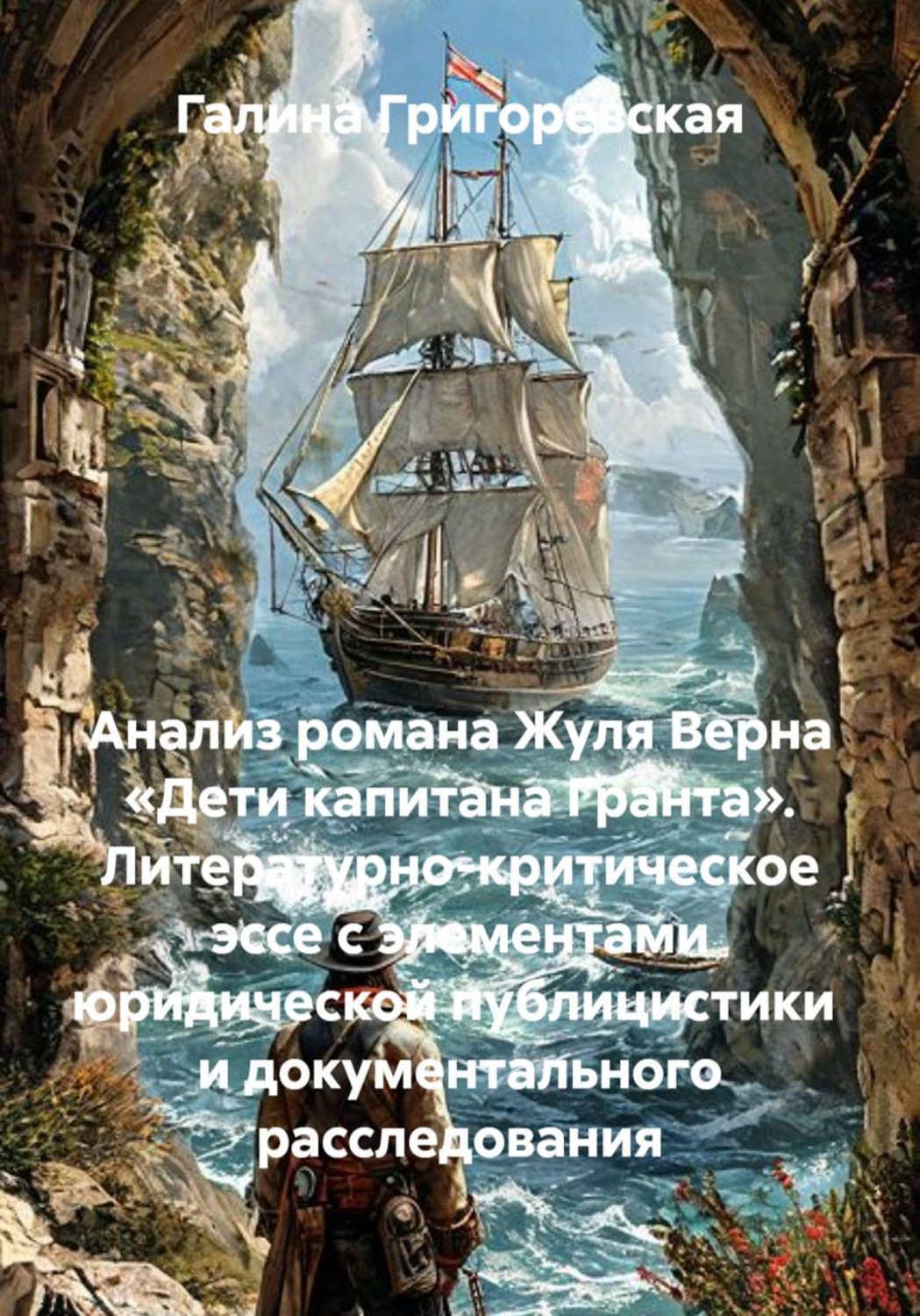 Обложка книги «Анализ романа Жюля Верна «Дети капитана Гранта». Литературно-критическое эссе с элементами юридической публицистики и документального расследования»