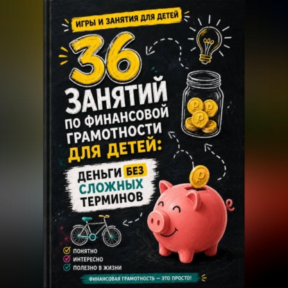 Обложка книги «36 занятий по финансовой грамотности для детей: деньги без сложных терминов»