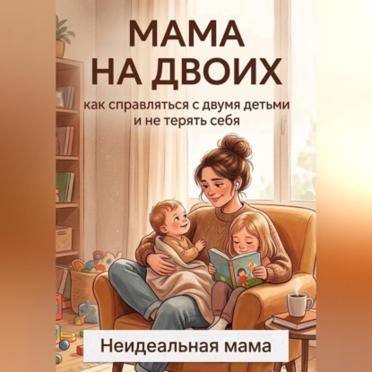 Обложка книги «Мама на двоих: как справляться с двумя детьми и не терять себя (0–7 лет)»