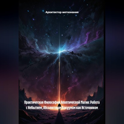 Обложка книги «Практическая Философия Апоптической Магии: Работа с Небытием, Абсолютным Вакуумом как Источником»