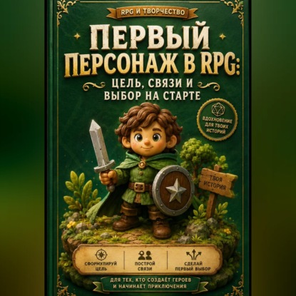Обложка книги «Первый персонаж в RPG: цель, связи и выбор на старте»
