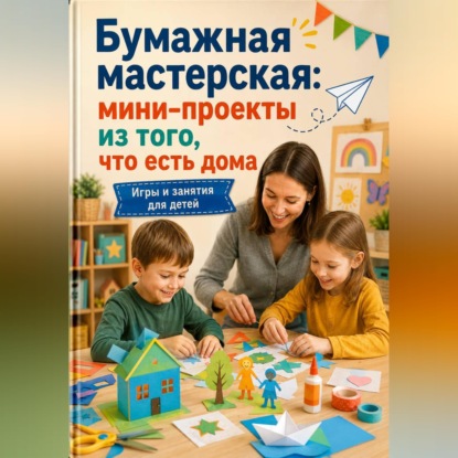 Обложка книги «Бумажная мастерская: мини-проекты из того, что есть дома»