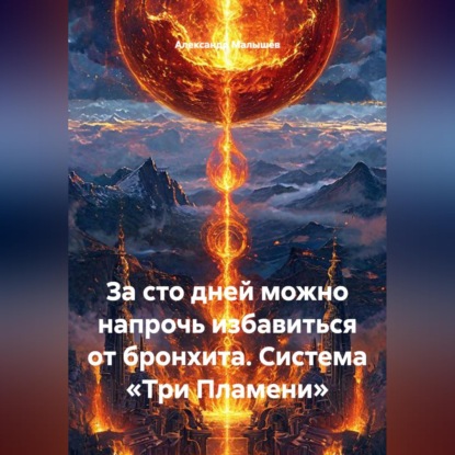 Обложка книги «За сто дней можно напрочь избавиться от бронхита. Система «Три Пламени»»