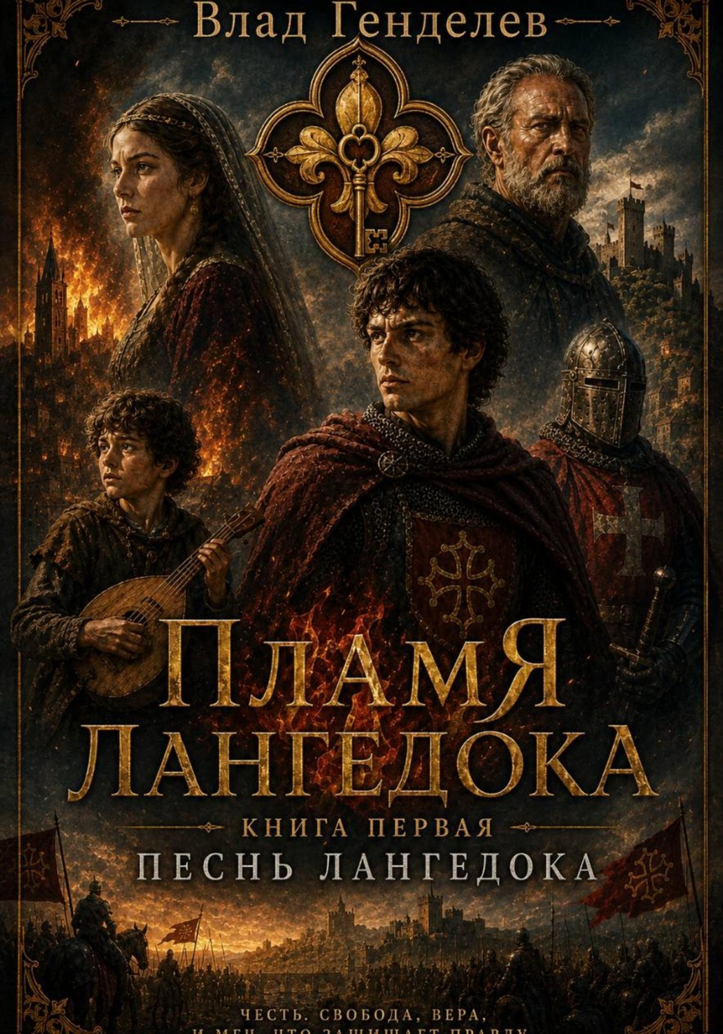 Обложка книги «Пламя Лангедока. Книга 1. Песнь Лангедока»