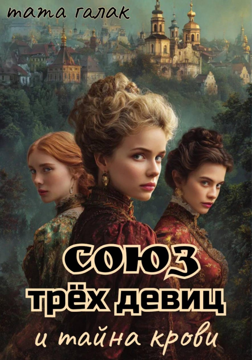 Обложка книги «Союз трёх девиц и тайна крови»