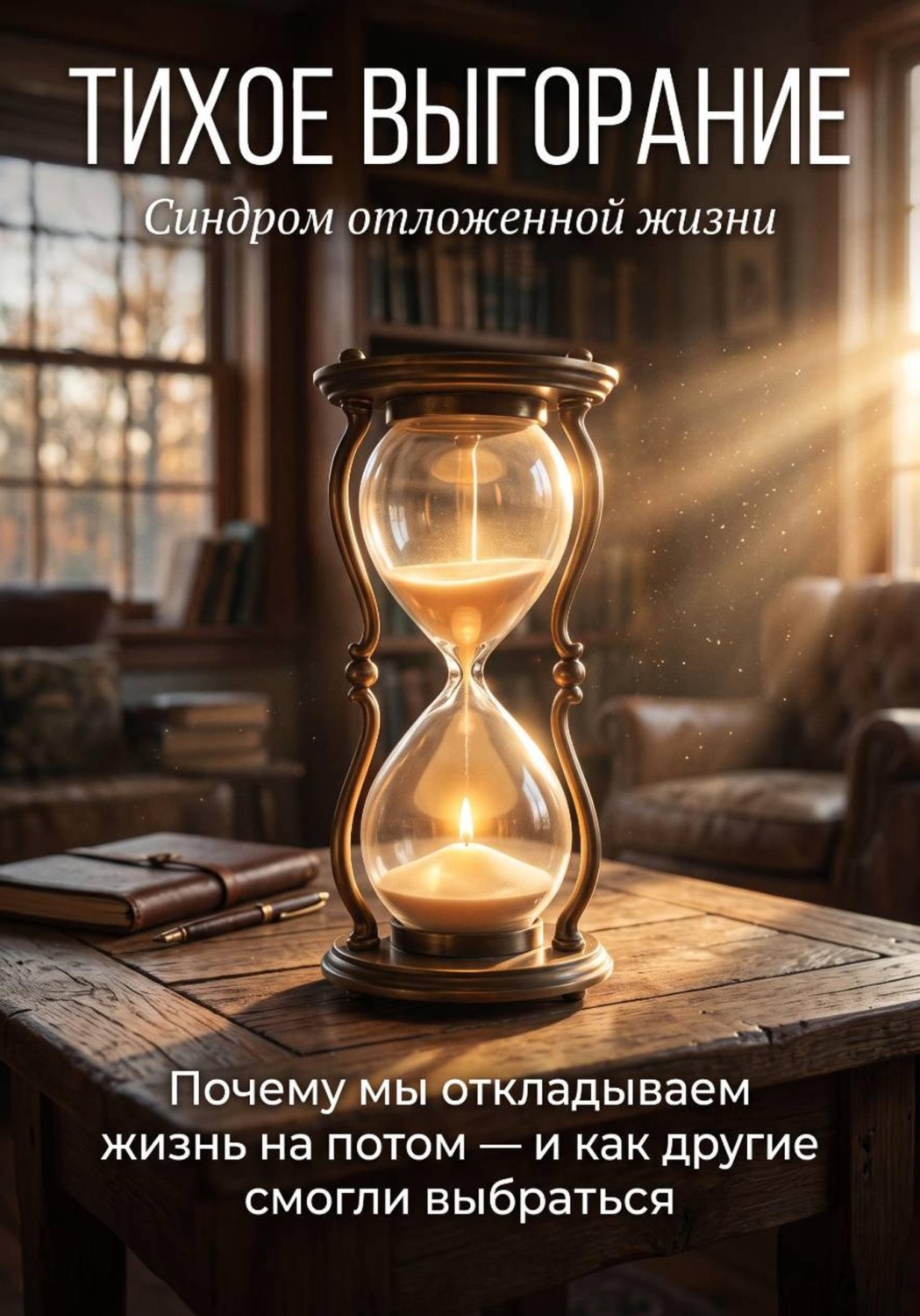 Обложка книги «Тихое выгорание. Почему мы откладываем жизнь на потом, и как другие смогли выбраться»
