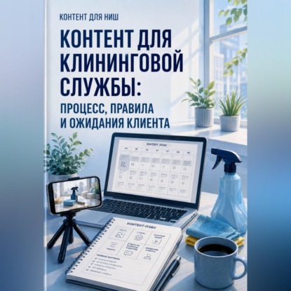 Обложка книги «Контент для клининговой службы: процесс, правила и ожидания клиента»