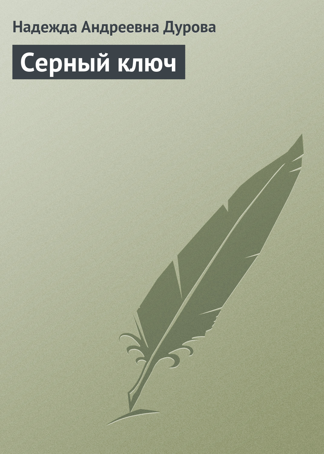 Обложка книги «Серный ключ»