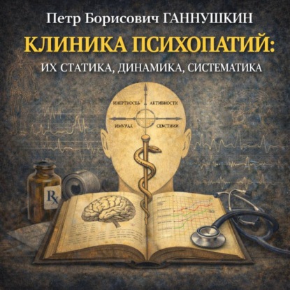 Обложка книги «Клиника психопатий: их статика, динамика, систематика»