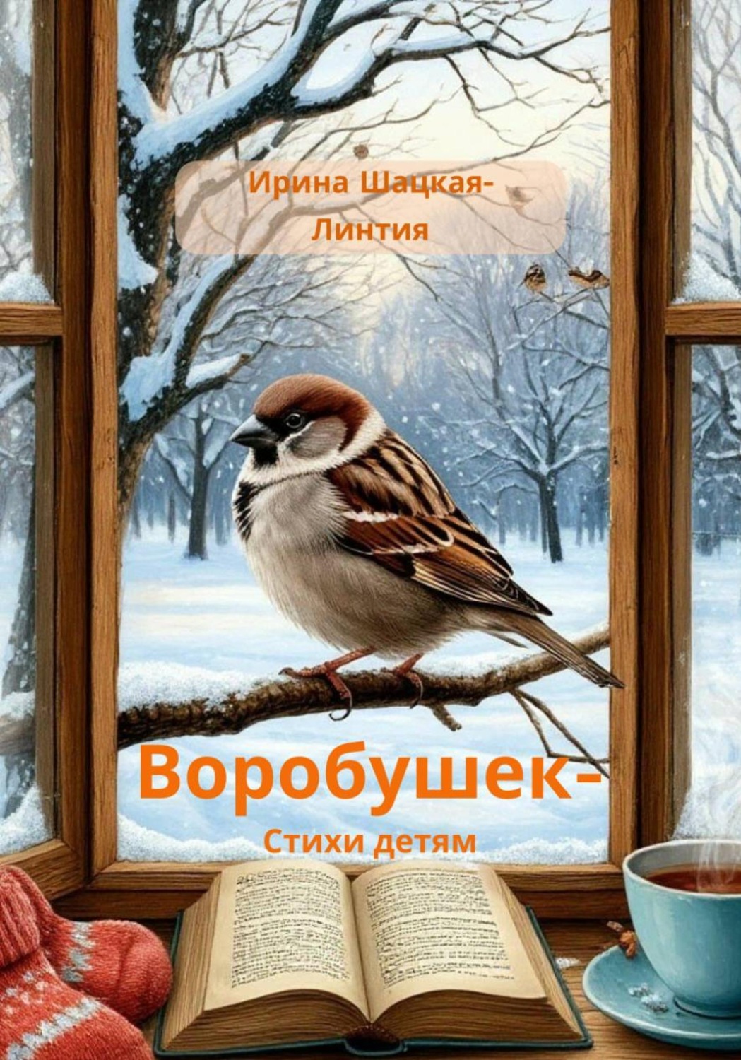 Обложка книги ««Воробушек» — стихи детям. Коллекционное авторское издание с иллюстрациями»