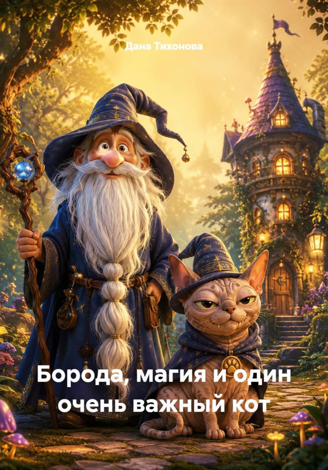 Обложка книги «Борода, магия и один очень важный кот»