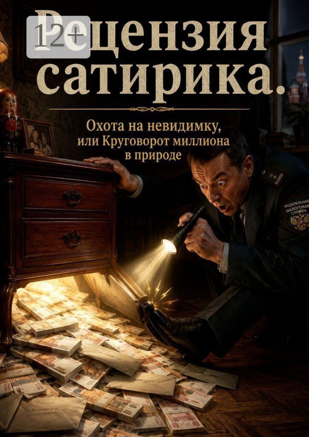Обложка книги «Рецензия сатирика: Охота на невидимку, или Круговорот миллиона в природе»