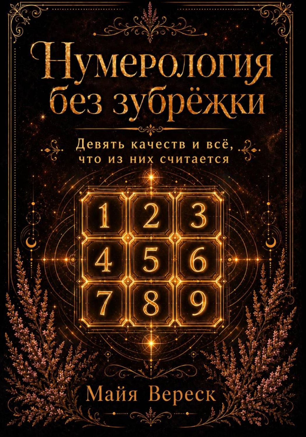 Обложка книги «Нумерология без зубрёжки. Девять качеств и всё, что из них считается»
