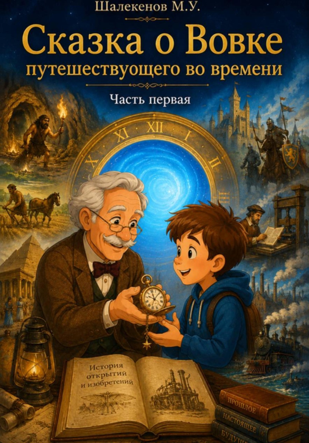 Обложка книги «Сказка о Вовке путешествующего во времени. История открытий и изобретений. Часть 1»