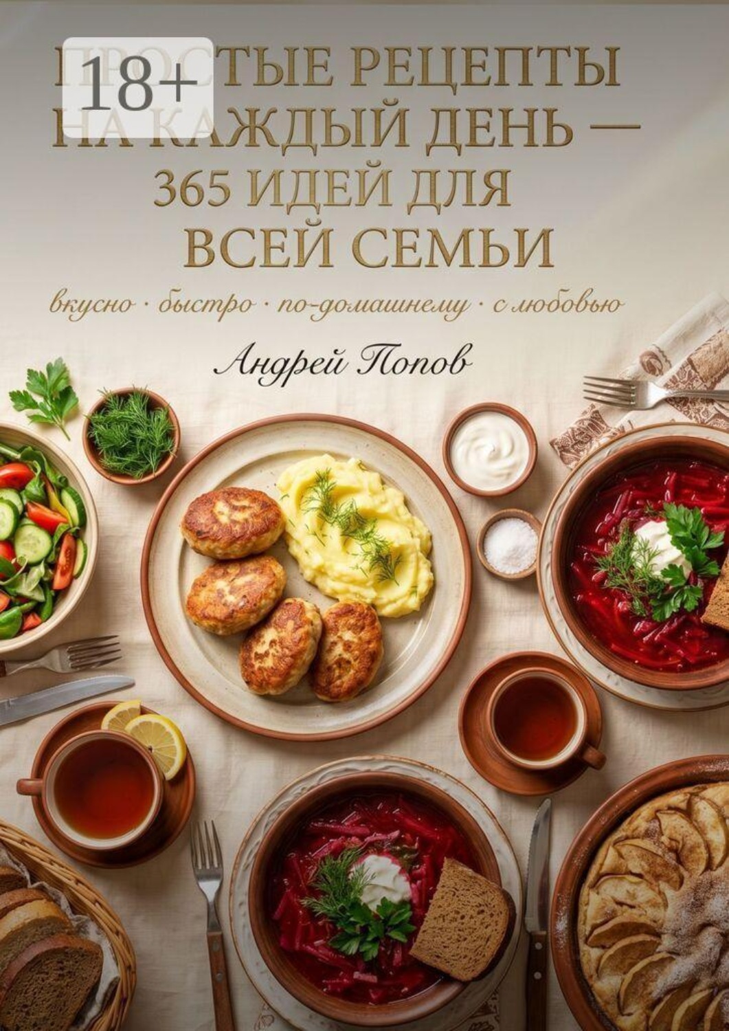Обложка книги «Простые рецепты на каждый день: 365 идей для всей семьи»