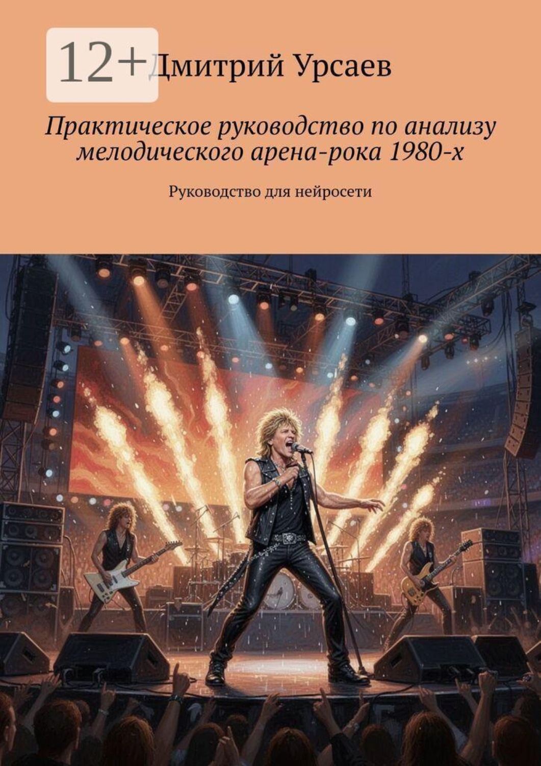 Обложка книги «Практическое руководство по анализу мелодического арена-рока 1980-х. Руководство для нейросети»