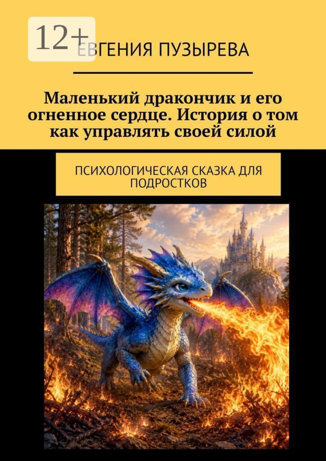 Обложка книги «Маленький дракончик и его огненное сердце. История о том как управлять своей силой. Психологическая сказка для подростков»
