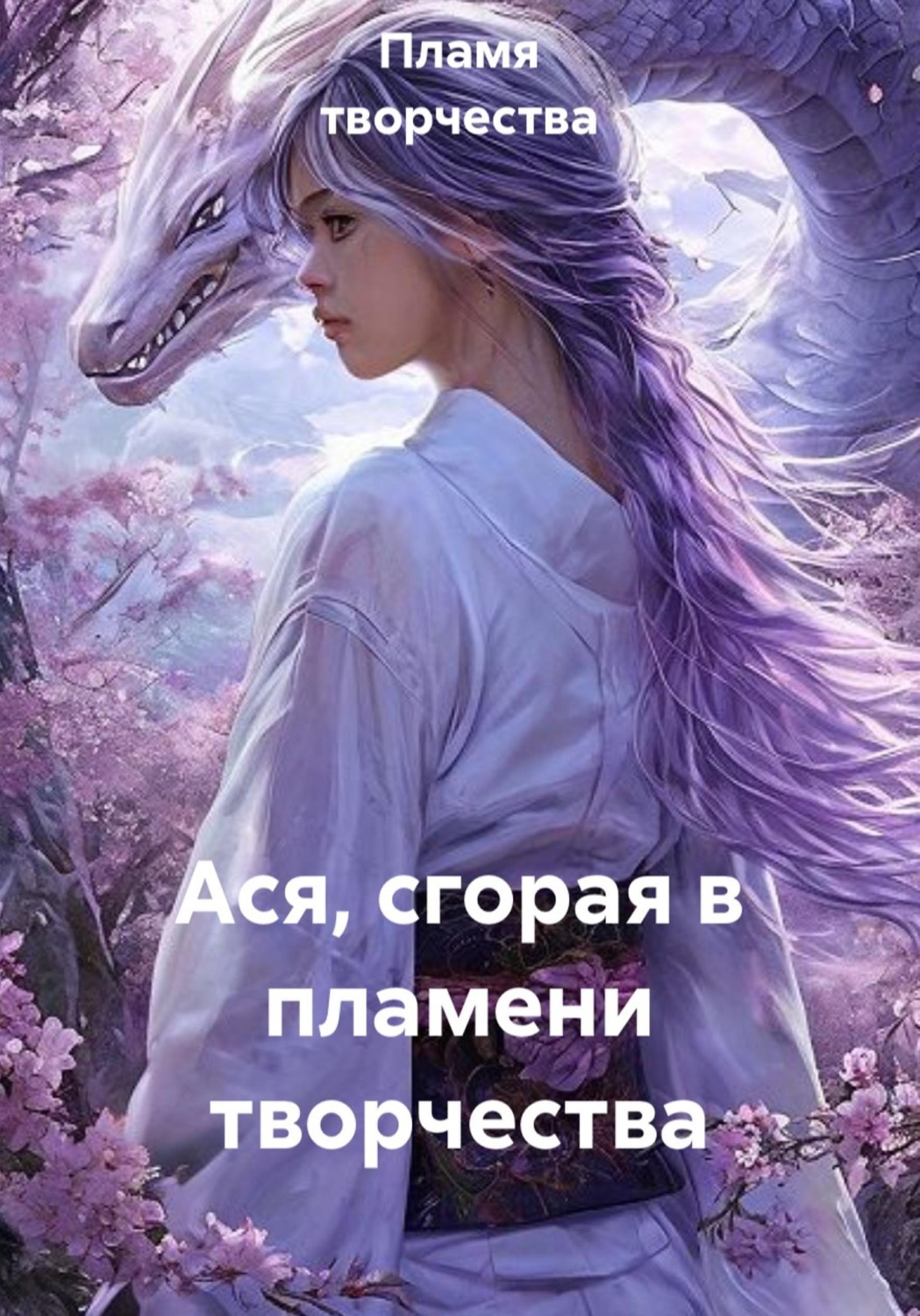 Обложка книги «Ася, сгорая в пламени творчества»