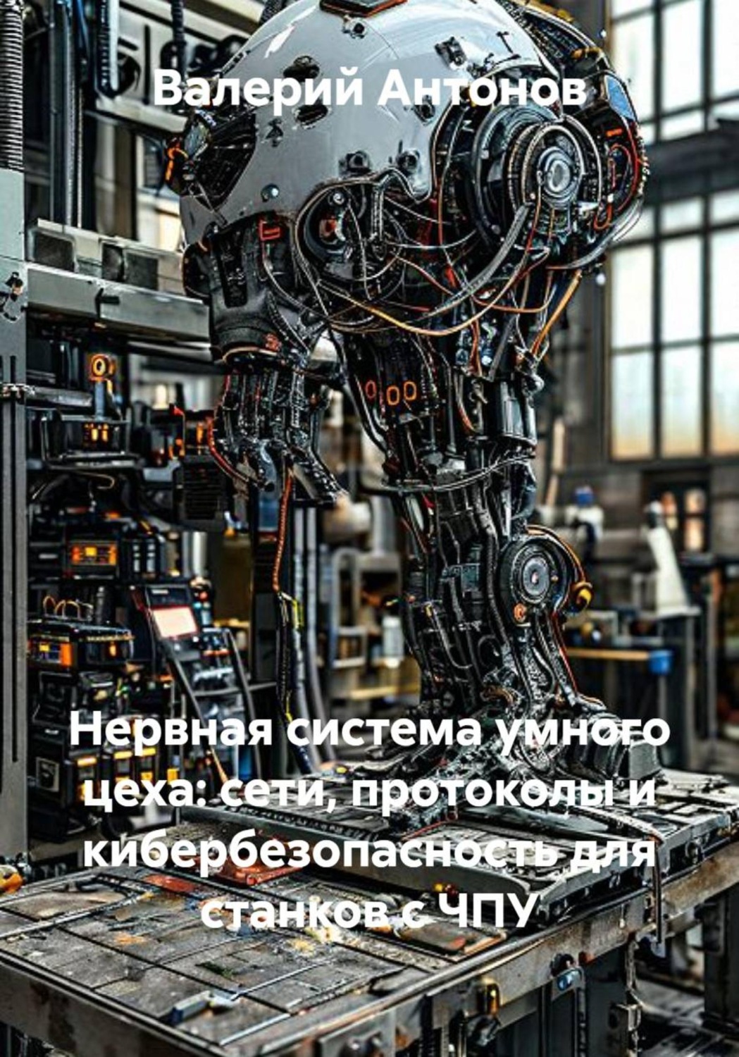 Обложка книги «Нервная система умного цеха: сети, протоколы и кибербезопасность для станков с ЧПУ»