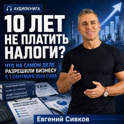 Обложка книги «10 лет не платить налоги? Что на самом деле разрешили бизнесу с 1 сентября 2026 года»