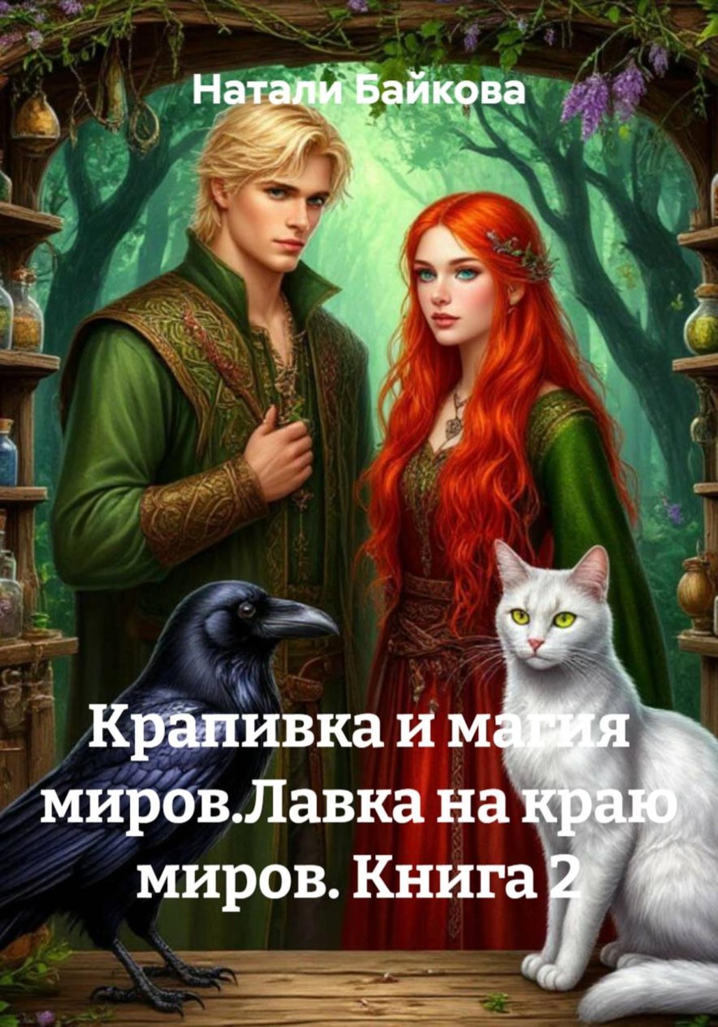 Обложка книги «Крапивка и магия миров. Лавка на краю миров. Книга 2»