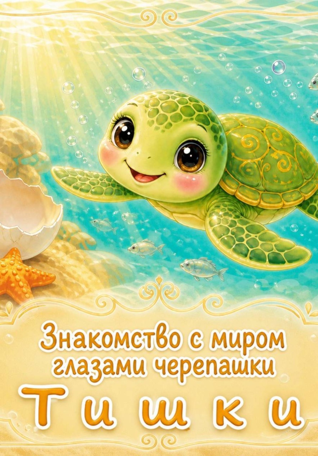 Обложка книги «Знакомство с миром глазами черепашки Тишки»