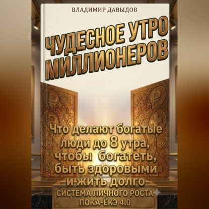 Обложка книги «Чудесное утро миллионеров. Что делают богатые люди до 8 утра, чтобы богатеть, быть здоровыми и жить долго. Система личного роста Пока-ёкэ 4.0»