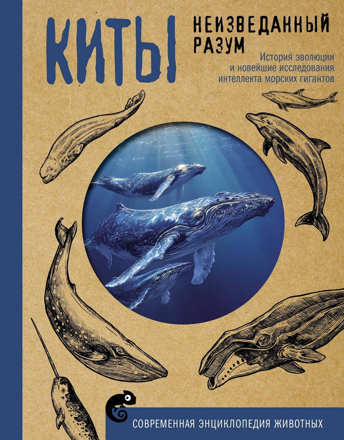 Обложка книги «Киты. Неизведанный разум. История эволюции и новейшие исследования интеллекта морских гигантов»
