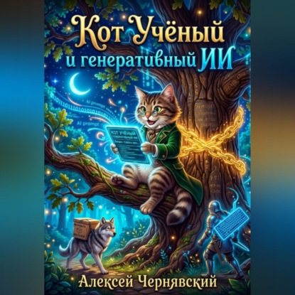 Обложка книги «Кот Учёный и генеративный ИИ»