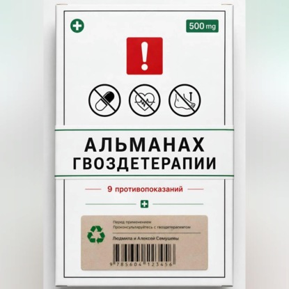 Обложка книги «Альманах Гвоздетерапии: 9 противопоказаний к практикам»