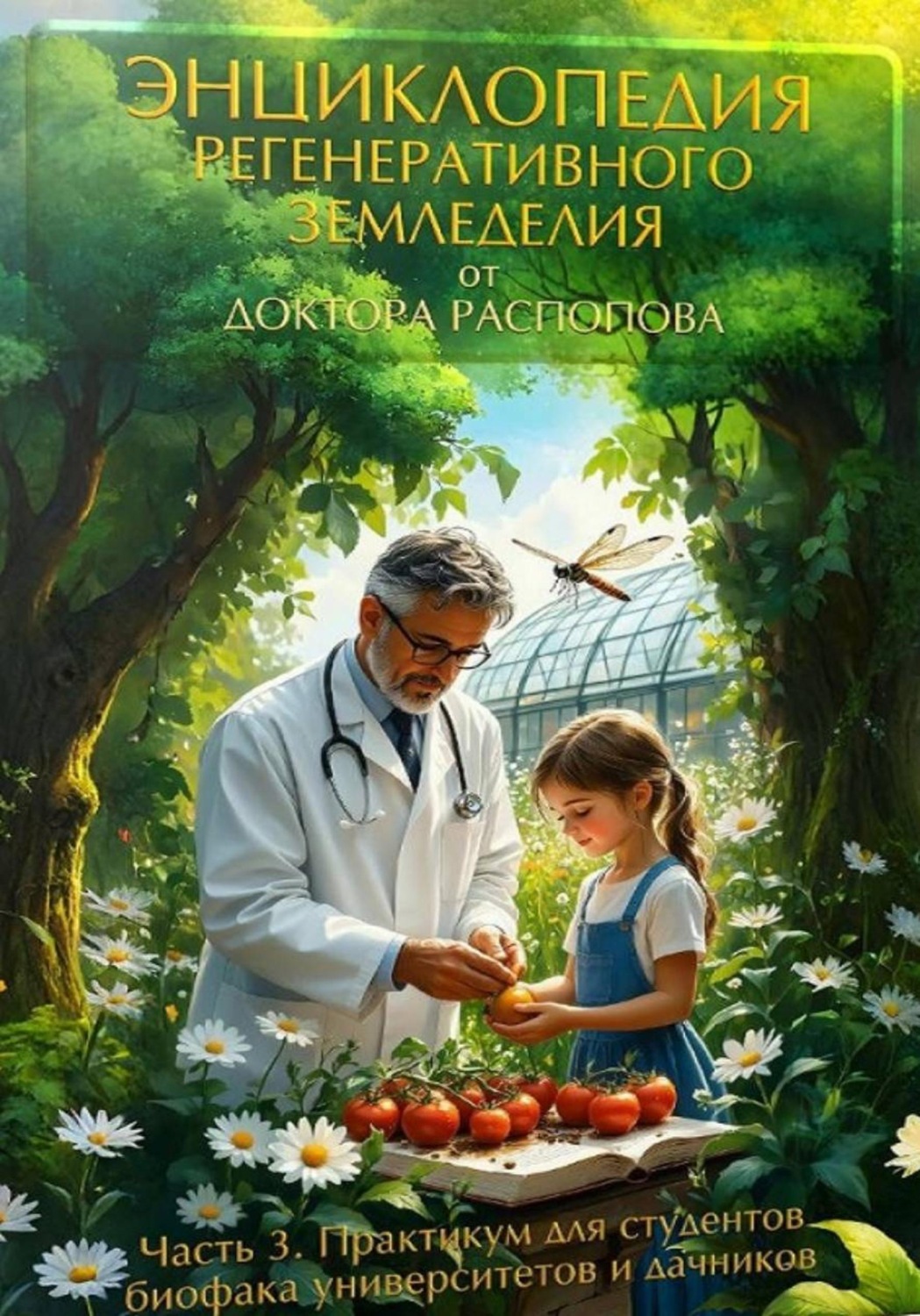 Обложка книги «Энциклопедия регенеративного земледелия от Доктора Распопова Часть 3 (практикум для студентов биофака университетов и дачников»