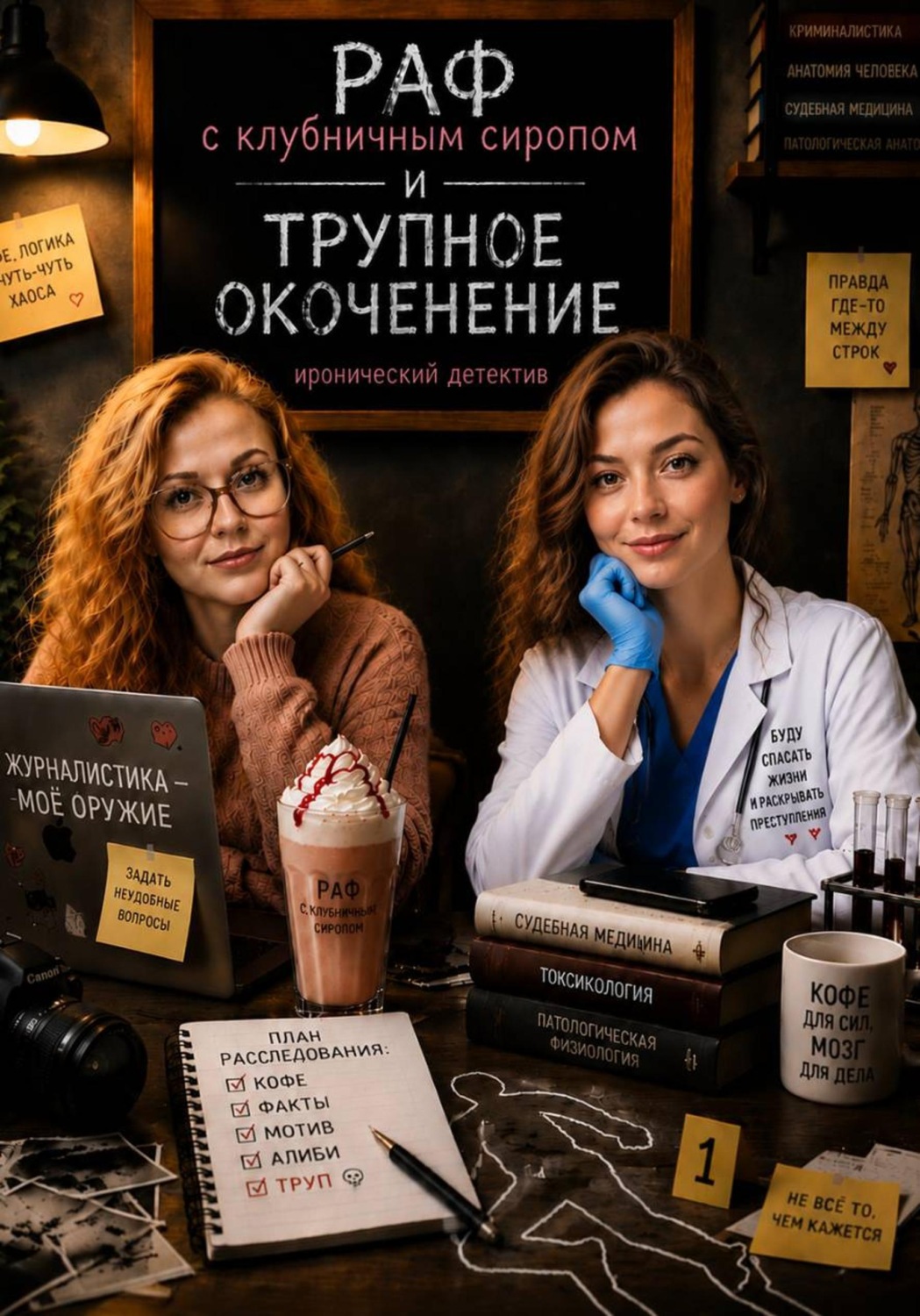 Обложка книги «Раф с клубничным сиропом и трупное окоченение»