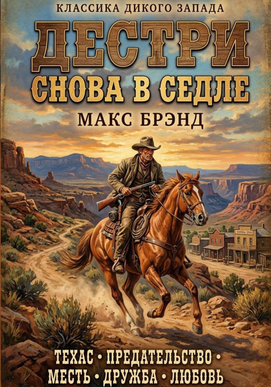 Обложка книги «Дестри снова в седле»