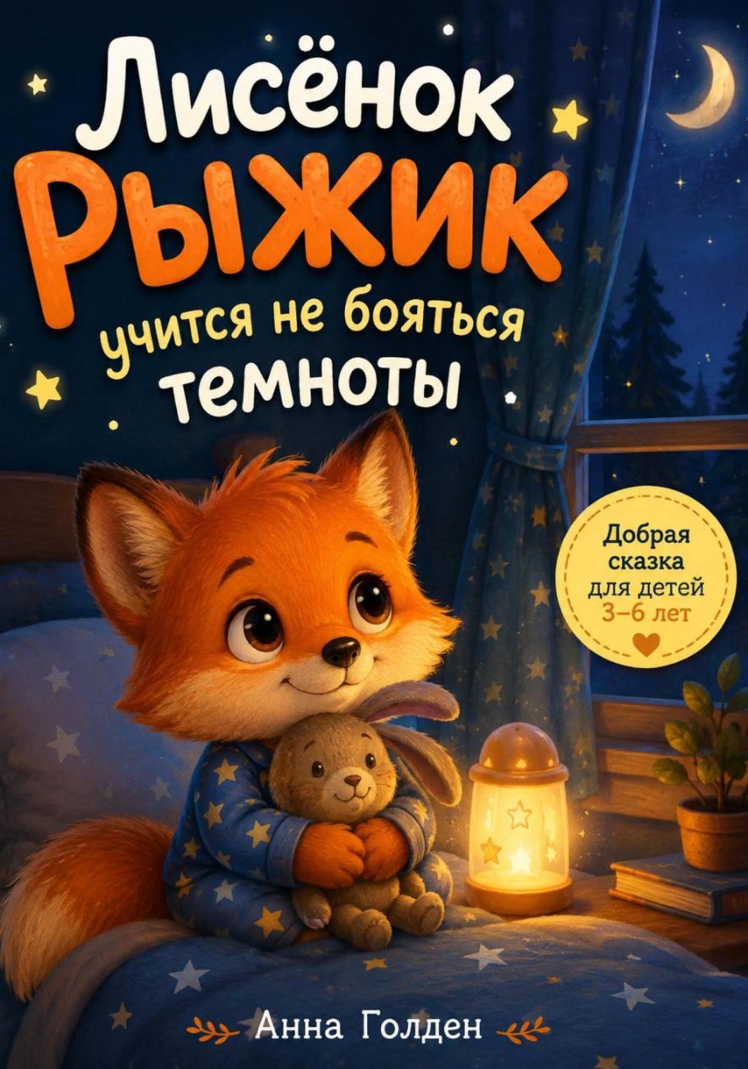 Обложка книги «Лисёнок Рыжик учится не бояться темноты»
