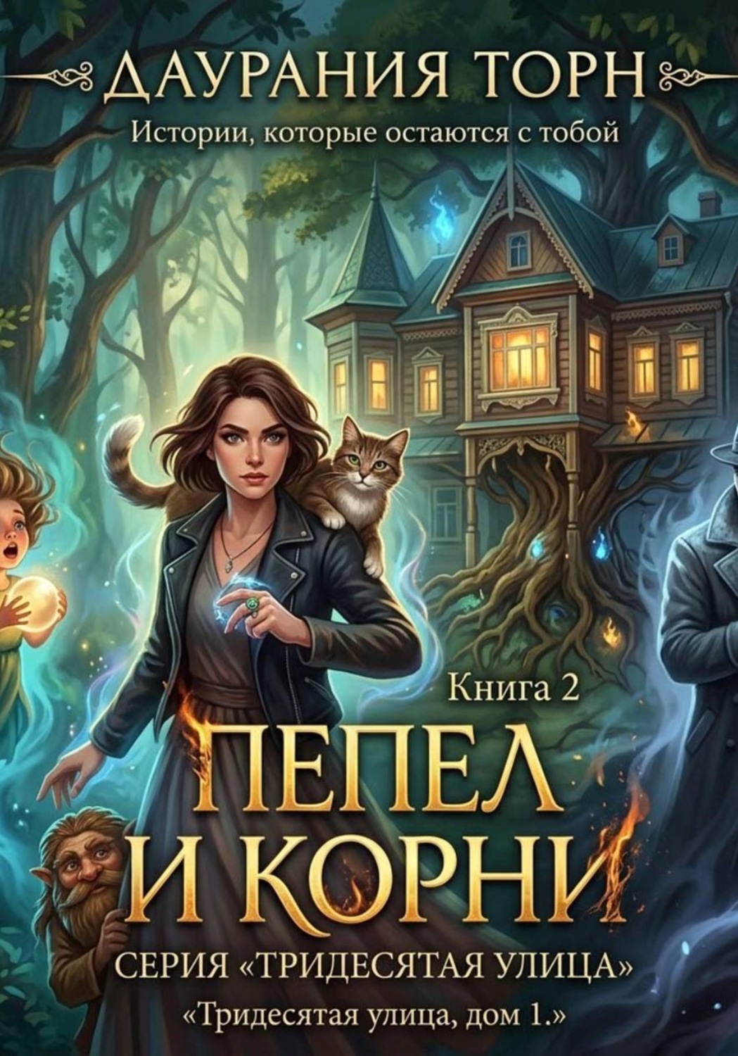 Обложка книги «Ведьма из Подмосковья. «Тридесятая улица, дом 1.» Книга 2: «Пепел и корни.»»