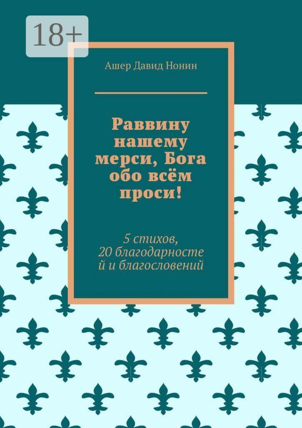 Обложка книги «Раввину нашему мерси, Бога обо всём проси! 5 стихов, 20 благодарностей и благословений»