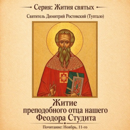 Обложка книги «Житие преподобного отца нашего Феодора Студита»